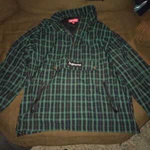 Nylon Plaid Pullover